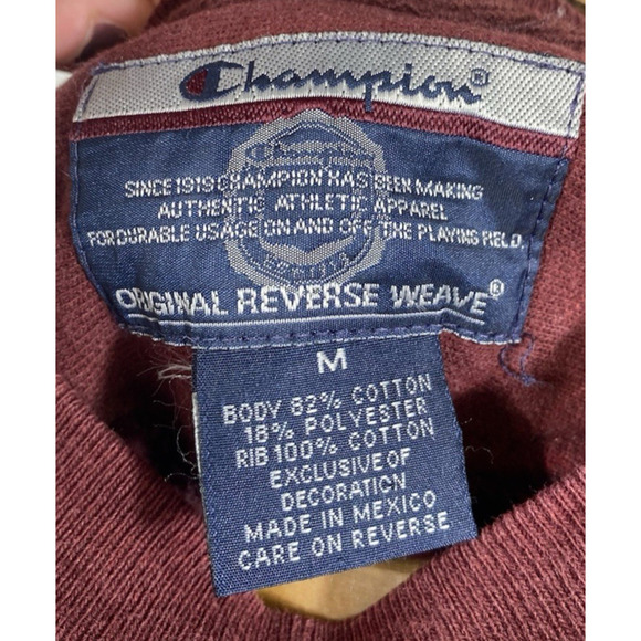 Maine Sweatshirt Champion Reverse Weave Size Medium Mens Womens Vintage College - Picture 5 of 8